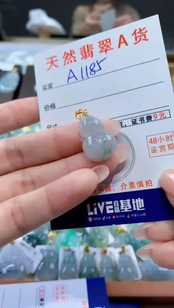 颈饰未镶嵌翡翠天然翡翠A货挂件