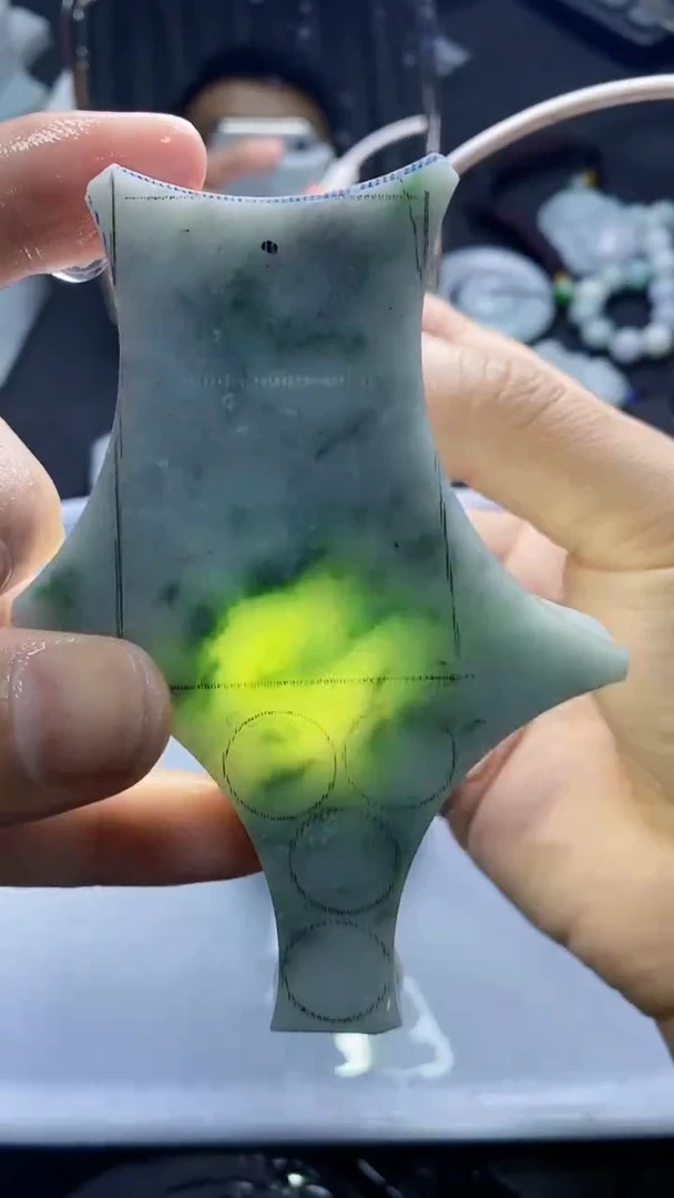 裸石翡翠天然缅甸A货【海】019