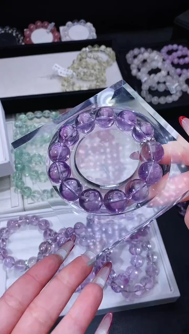 【闪购商品】水晶手链合金119.12玻利维亚紫水晶 多样性发其一