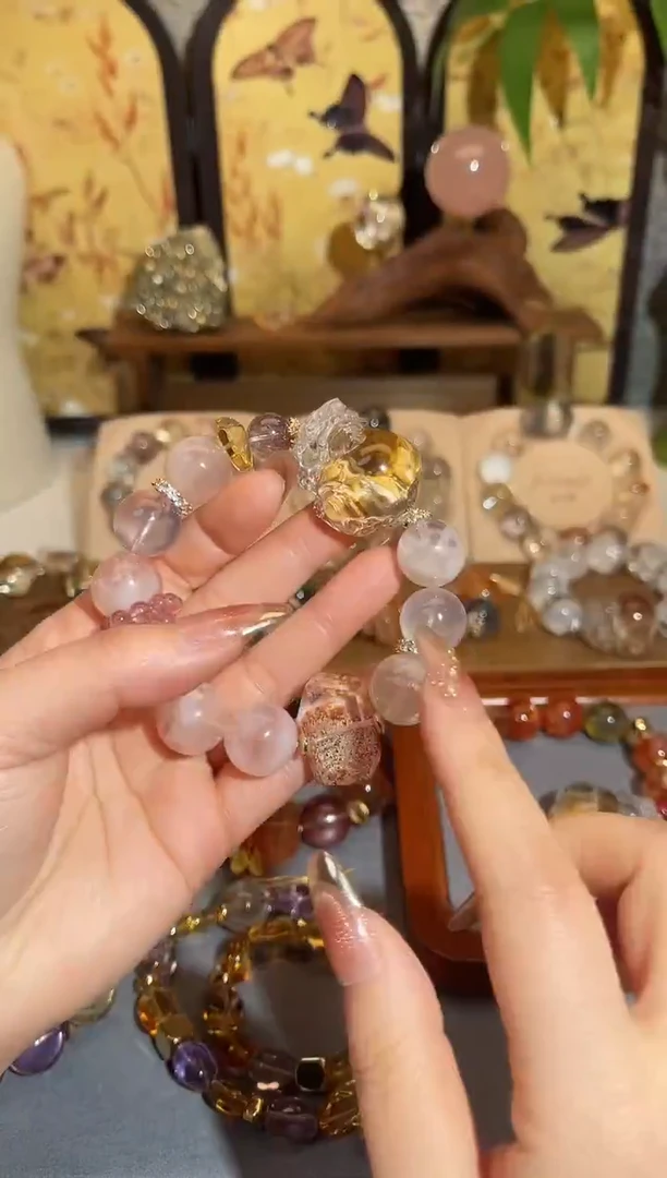 水晶摆件未镶嵌原创diy设计