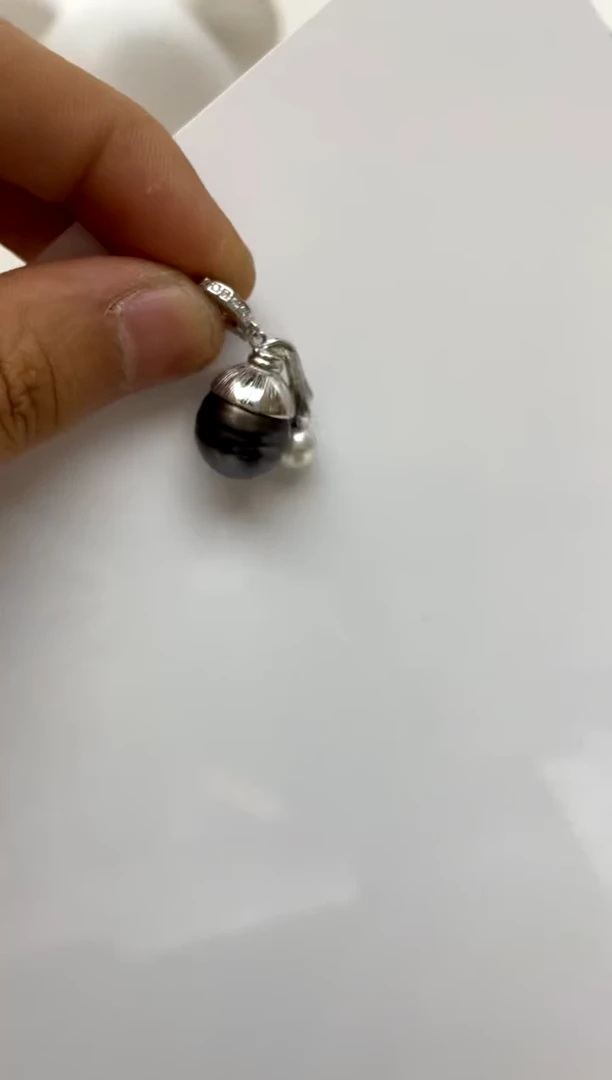 颈饰银S925镶嵌海水珍珠12