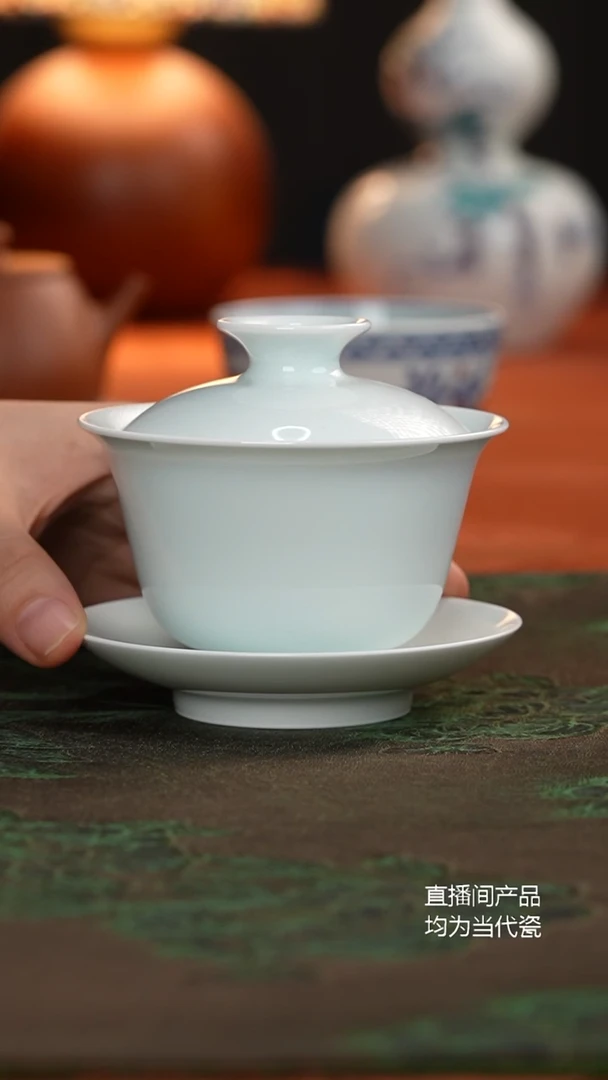 环中舍得三才盖碗