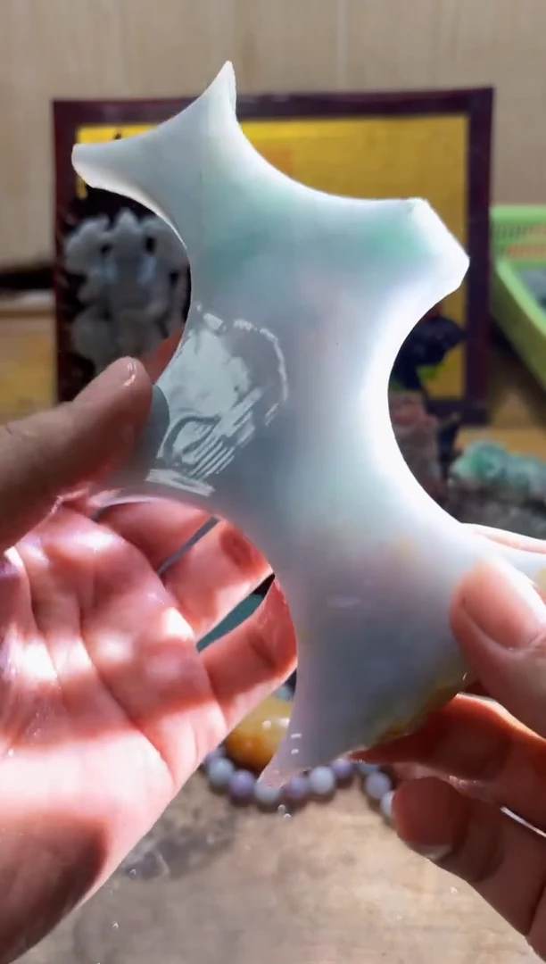 未镶嵌挂件翡翠A货常星6575