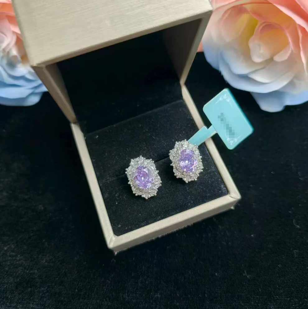 钛钢耳饰 福紫静雅耳坠 YY7XK3