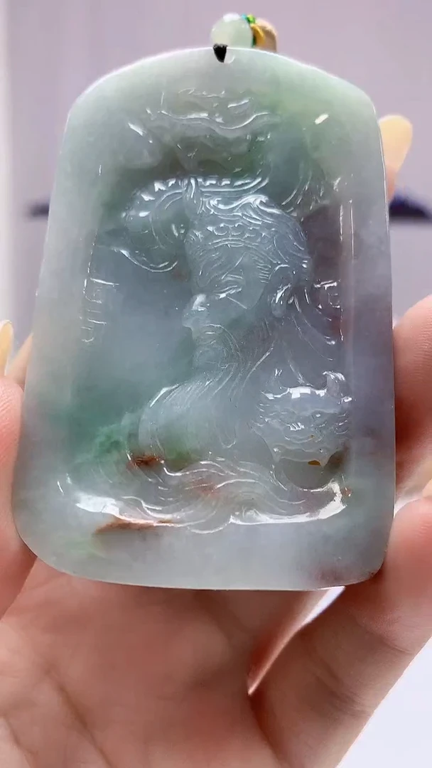 【闪购商品】定制翡翠未镶嵌4812DD-毛货挂件8