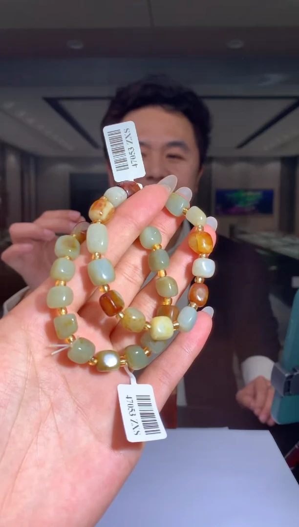 【闪购商品】和田玉手串未镶嵌Boss阳天然和田玉（多样性发其一）