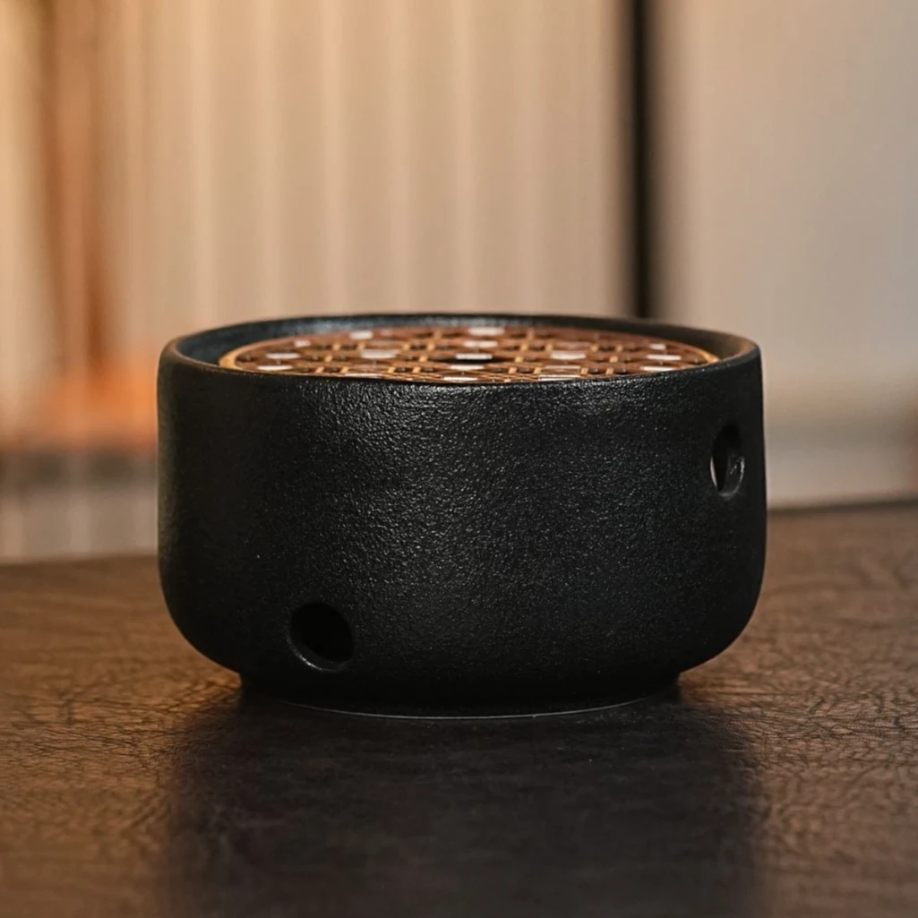 宜兴原矿紫砂围炉煮茶炭火炉通宝煮茶炉993