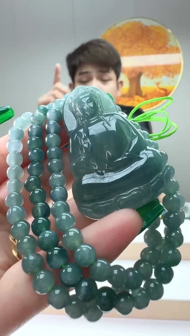 翡翠未镶嵌颈饰多样性随机发其一