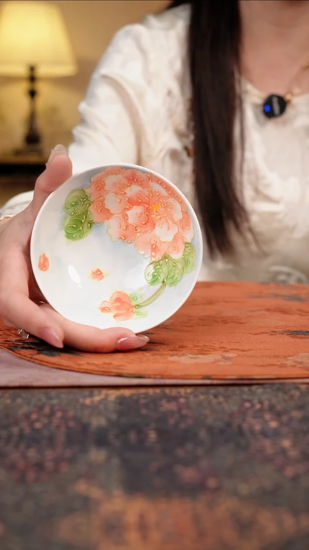 杯景德镇陶瓷杯碗柴烧多人