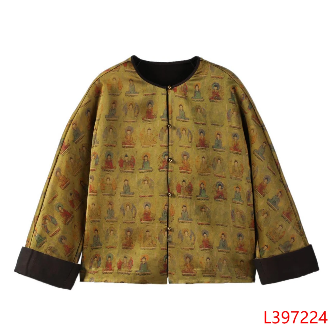 【岚岚专属】皮子重缎万佛殿外套 397224