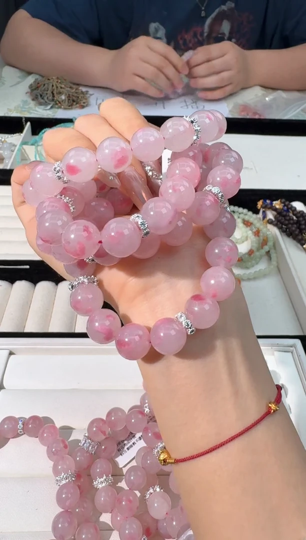 水晶手链未镶嵌I064樱花雨设计款