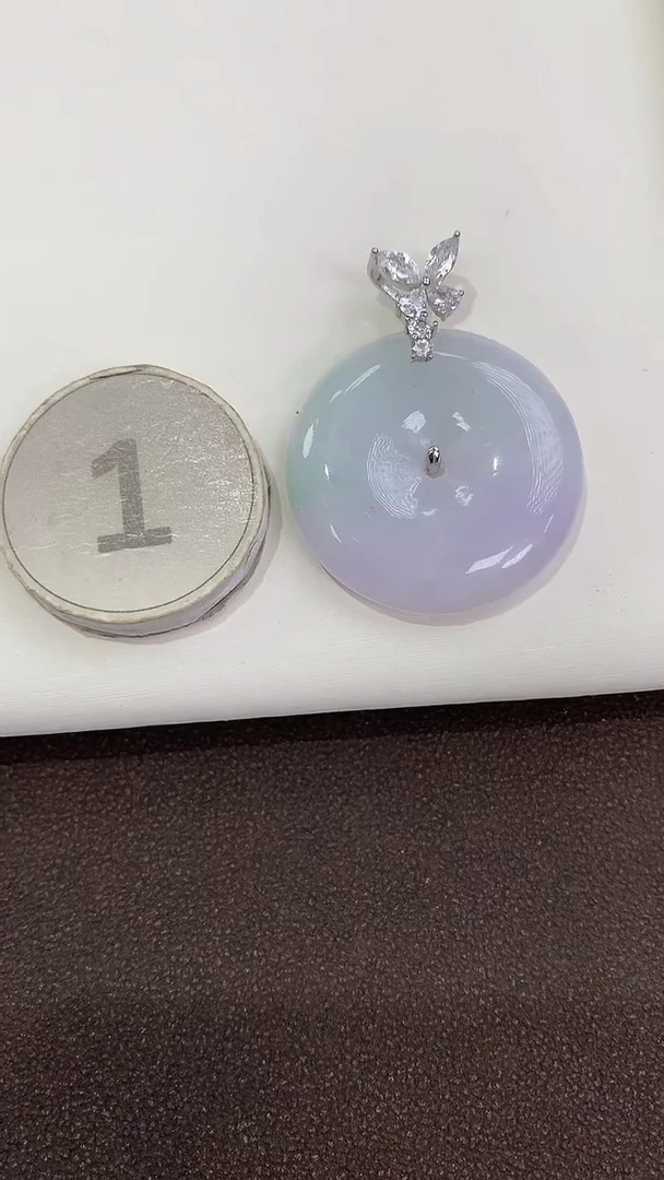 颈饰银S925镶嵌翡翠天然缅甸a货翡翠(多样性发其一)