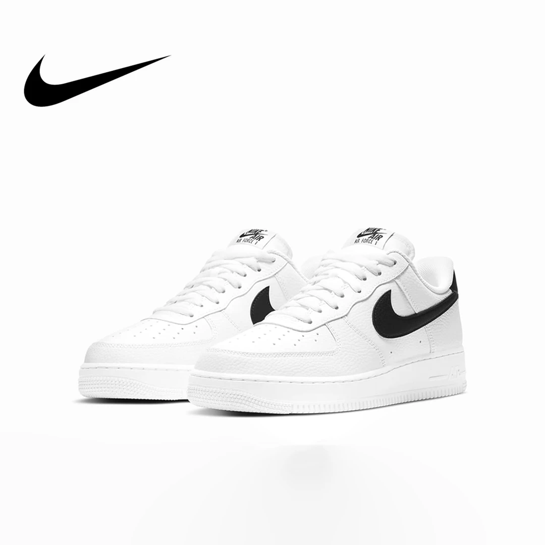 NIKE/耐克男鞋Air Force1小权志龙黑白AF1空军一号板鞋CT2302-100