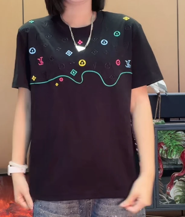 【星空韵动】2025夏季新款潮牌男女同款短袖休闲百搭时尚