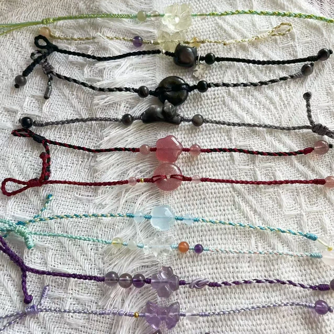 非金属布艺手链 原创定制手工编织时尚手绳70—100可调节定制勿拍