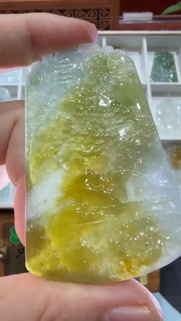 未镶嵌挂件翡翠A货翡翠多样性孤品