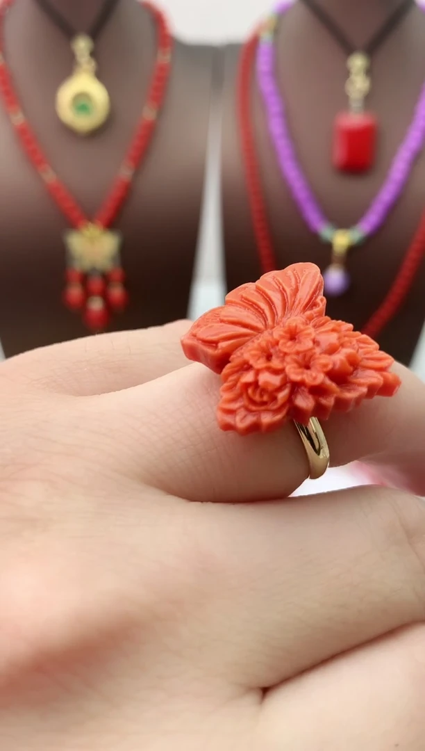 【闪购商品】翡翠戒指14K金镶嵌J30戒指