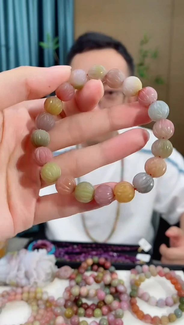 未镶嵌手串玛瑙/玉髓232盐源玛瑙