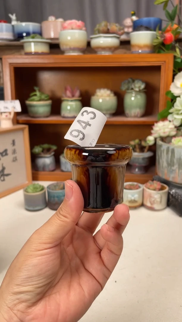 瓷片943知木小芳花盆