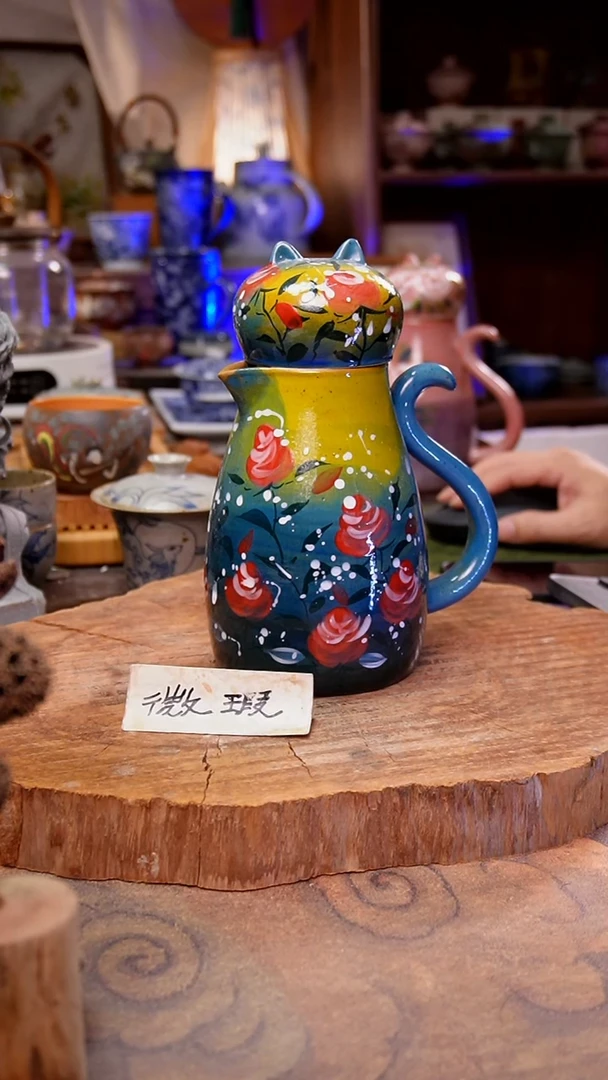 杯子玫瑰手工手绘手工手绘