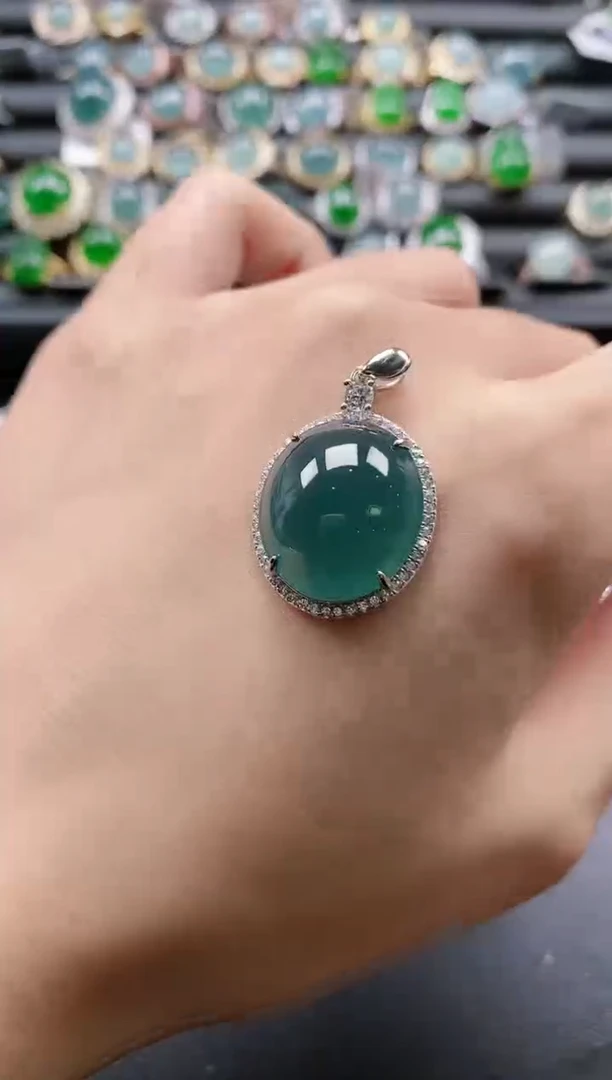 【闪购商品】翡翠戒指银S925镶嵌51511