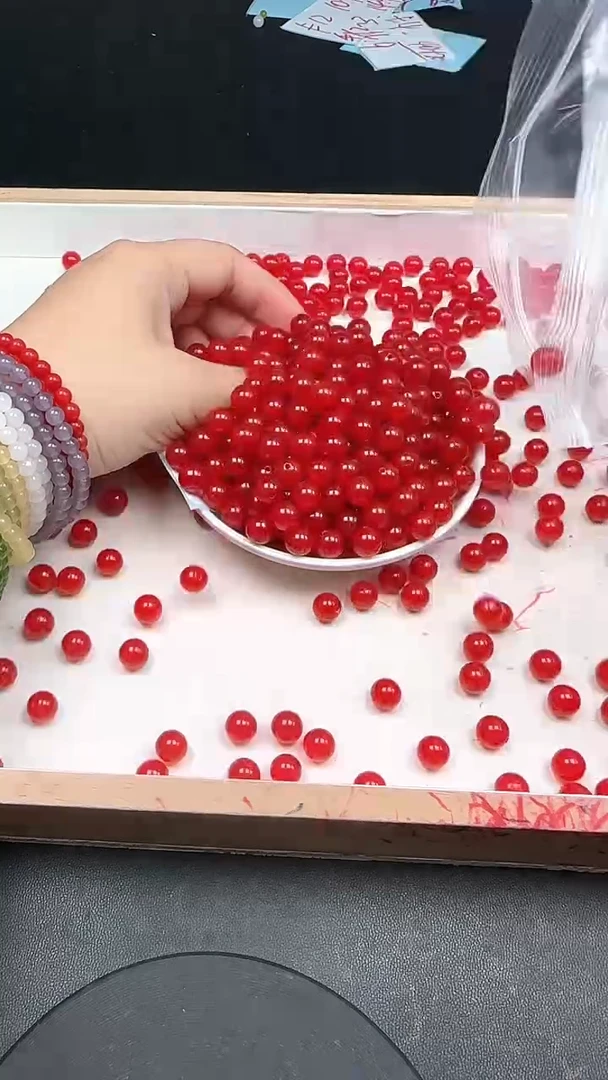 未镶嵌南红玛瑙珠宝半成品冰锦红N38卡8mm散珠25颗