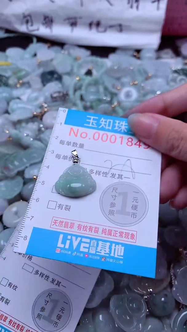 翡翠未镶嵌吊坠(不含链)1849