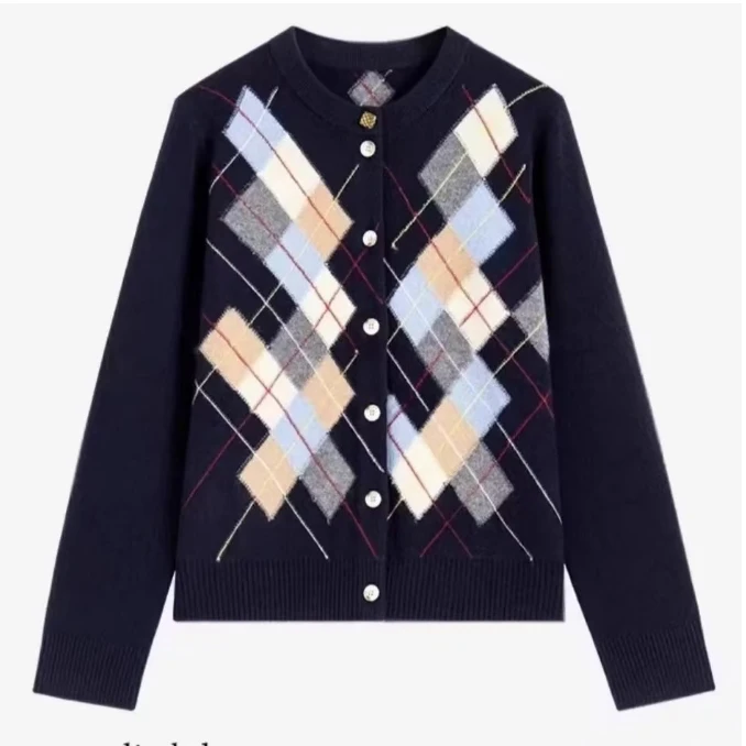 【李美丽】纯羊毛针织衫27036衣长57