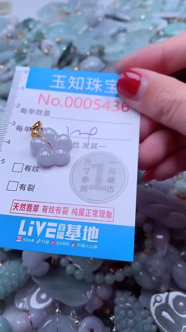 吊坠(不含链)未镶嵌翡翠5436