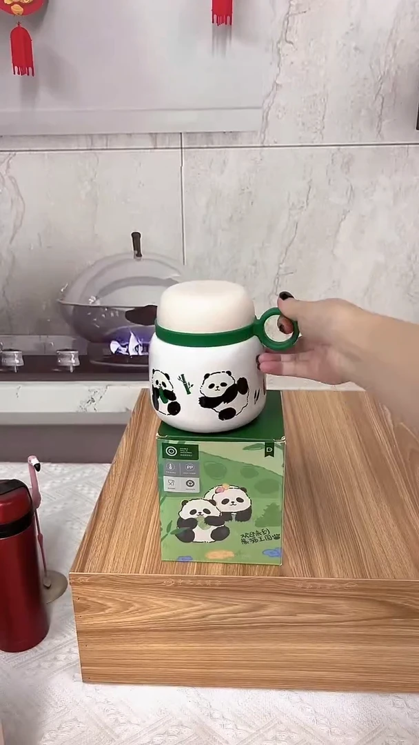 316不锈钢（微瑕）陪伴熊猫焖烧壶520ml