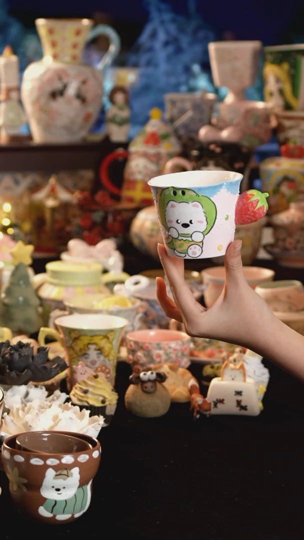 其他陶景德镇釉下彩手绘设计师款陶瓷