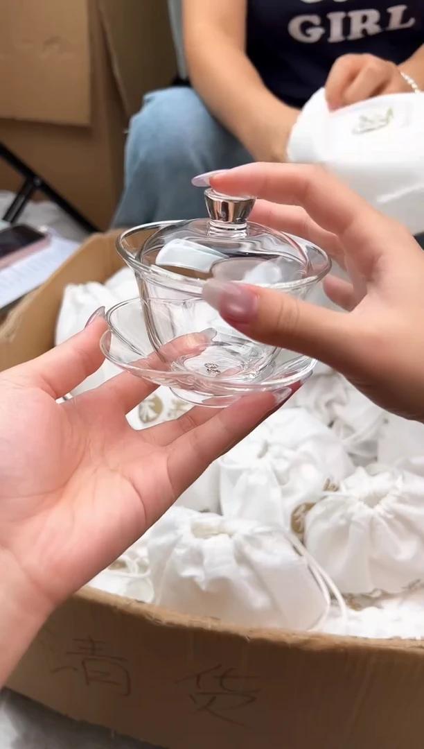 禾墨舒文盖碗透明色