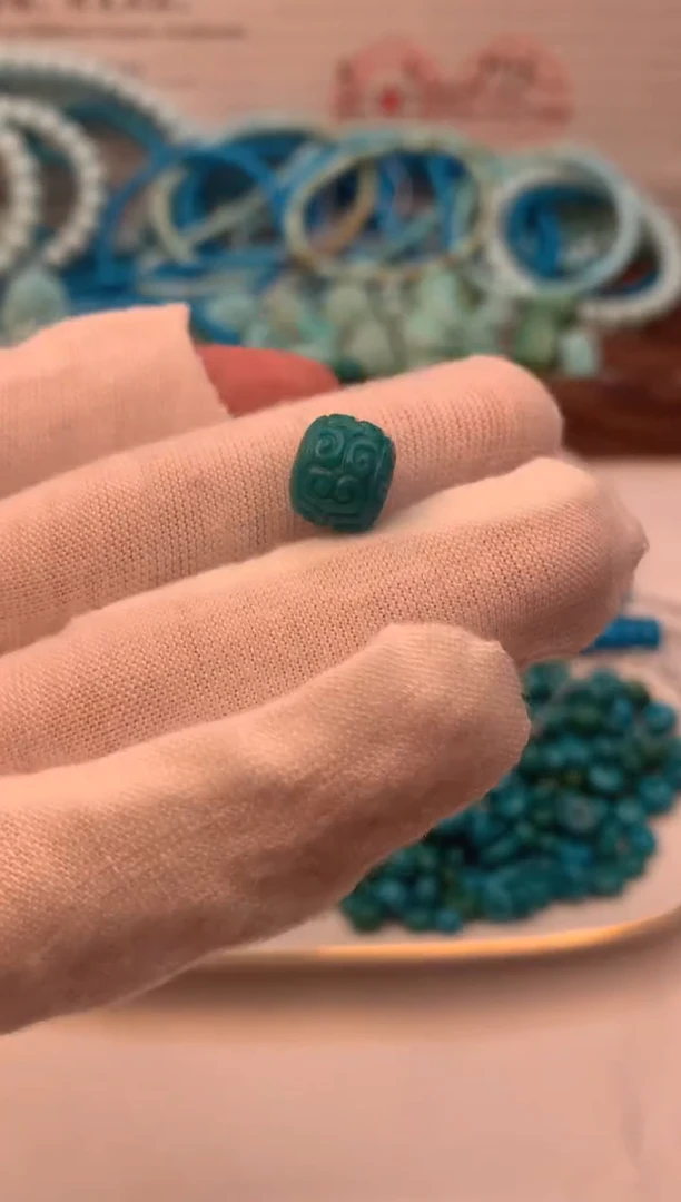 未镶嵌绿松石回文墩子8.8/8.6