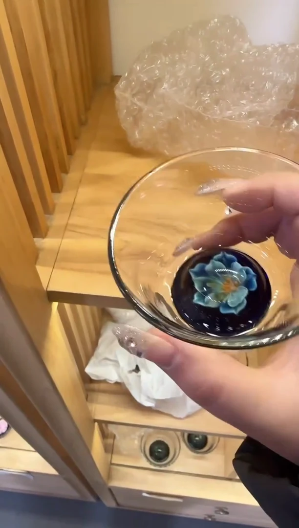 【闪购商品】上喜蓝底蓝花主人杯