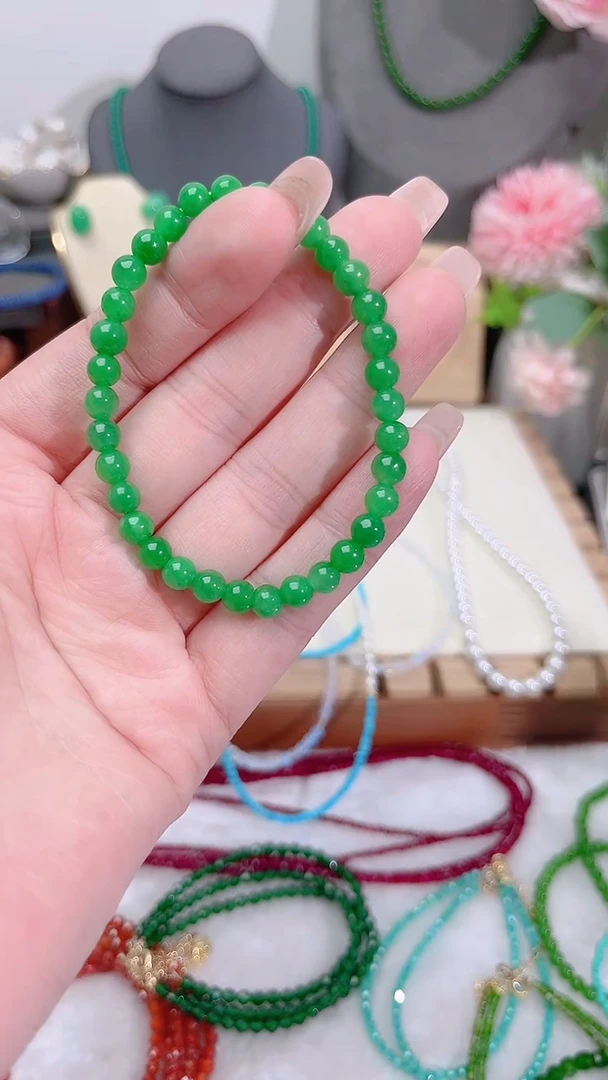 未镶嵌手串翡翠圆99