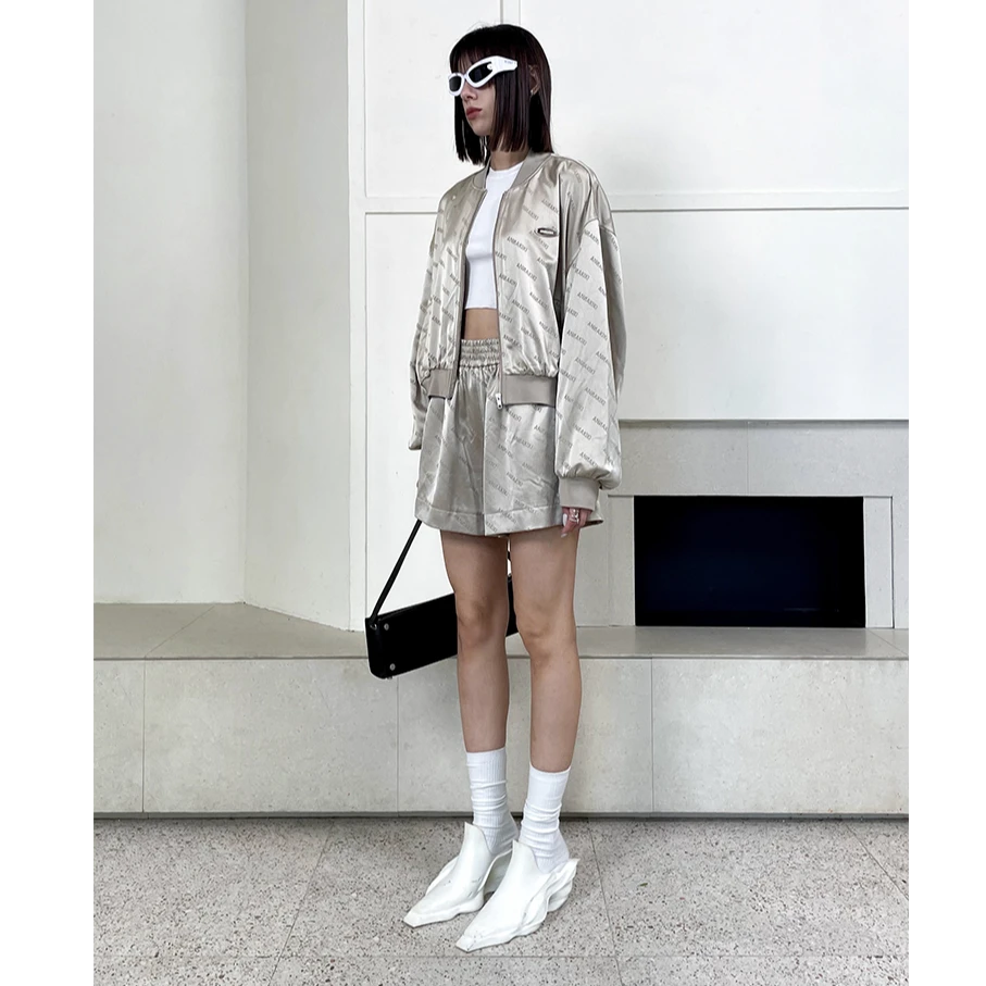 【AUNISEX专属】ANNAKIKI 醋酸LOGO提花外套 3C3X0614H372