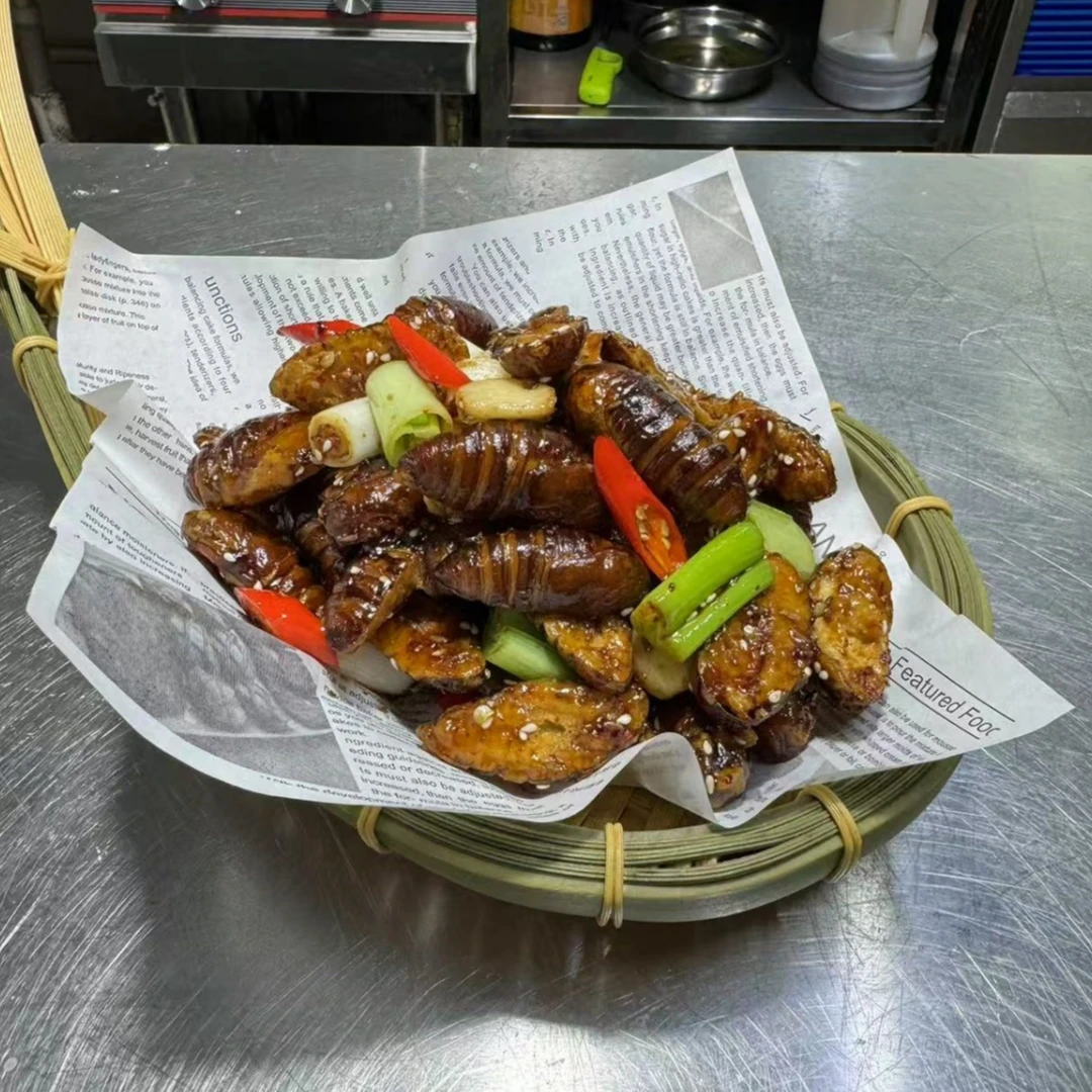 京葱烧烤蝉蛹教程