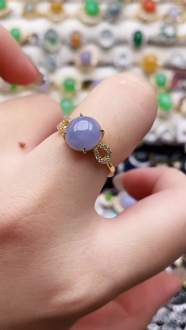 银S925镶嵌戒指翡翠57