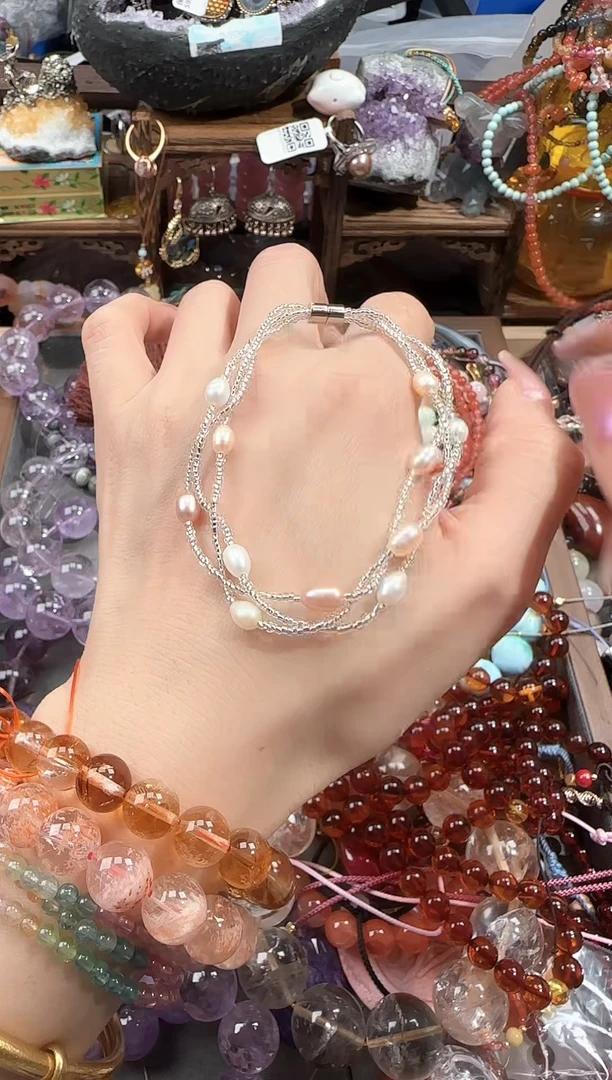 未镶嵌手绳淡水珍珠789465397865