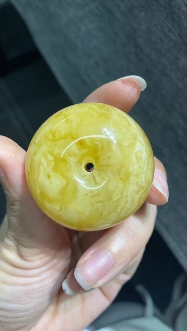 未镶嵌蜜蜡裸石（静）平安扣墩墩
