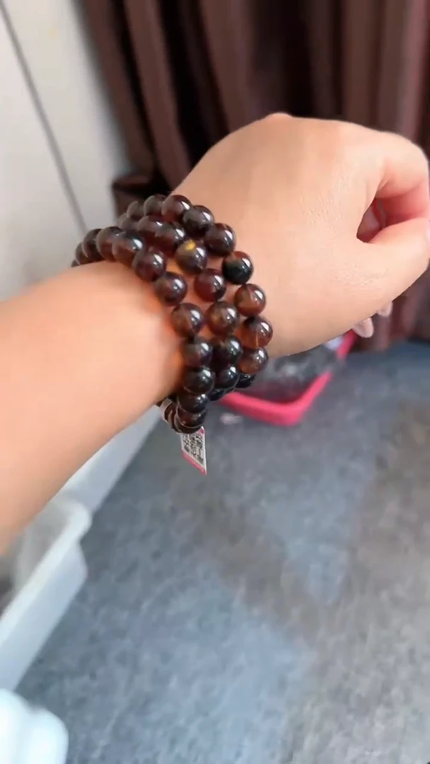 【闪购商品】琥珀手链未镶嵌规格9紫翳灵草妈妈链#58