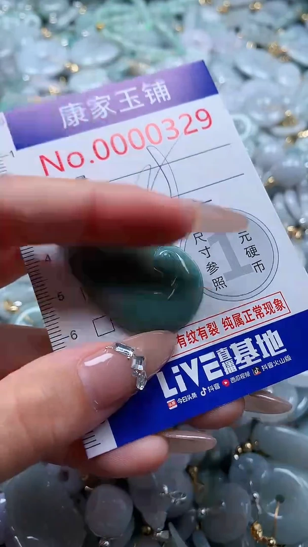 翡翠未镶嵌吊坠(不含链)329