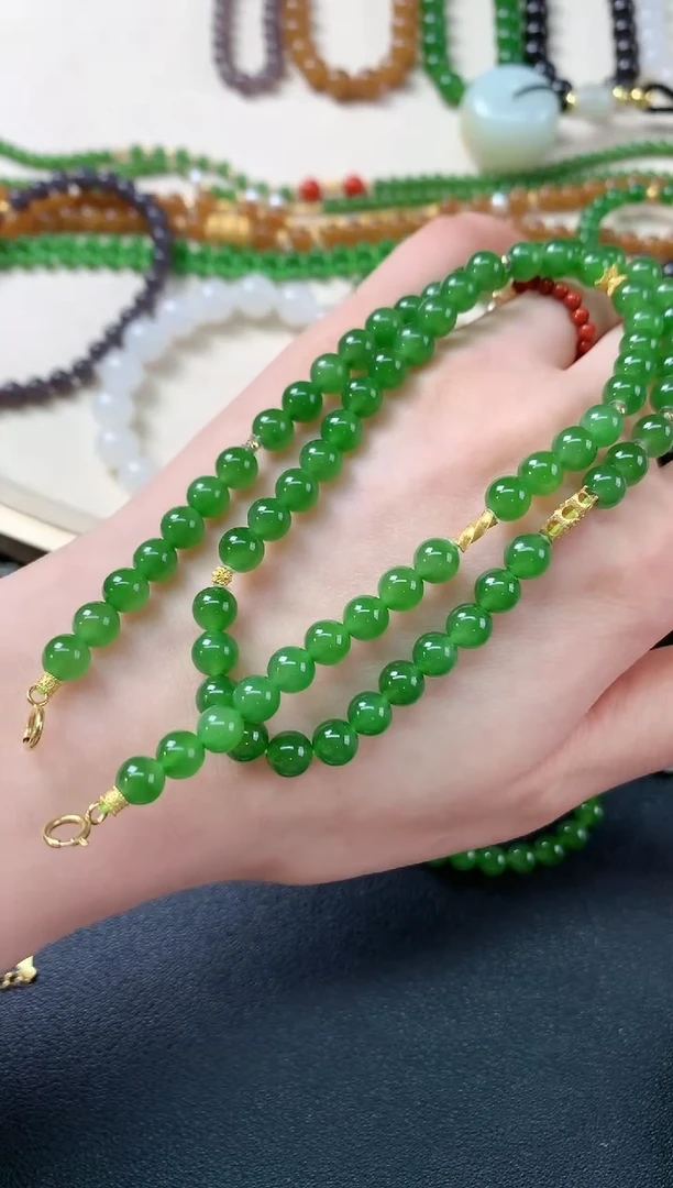 和田玉未镶嵌项链D113|3380