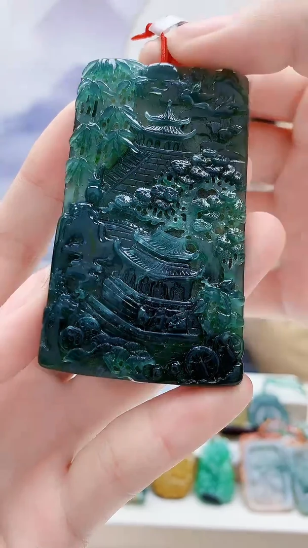 未镶嵌定制翡翠4812ry-毛货挂件