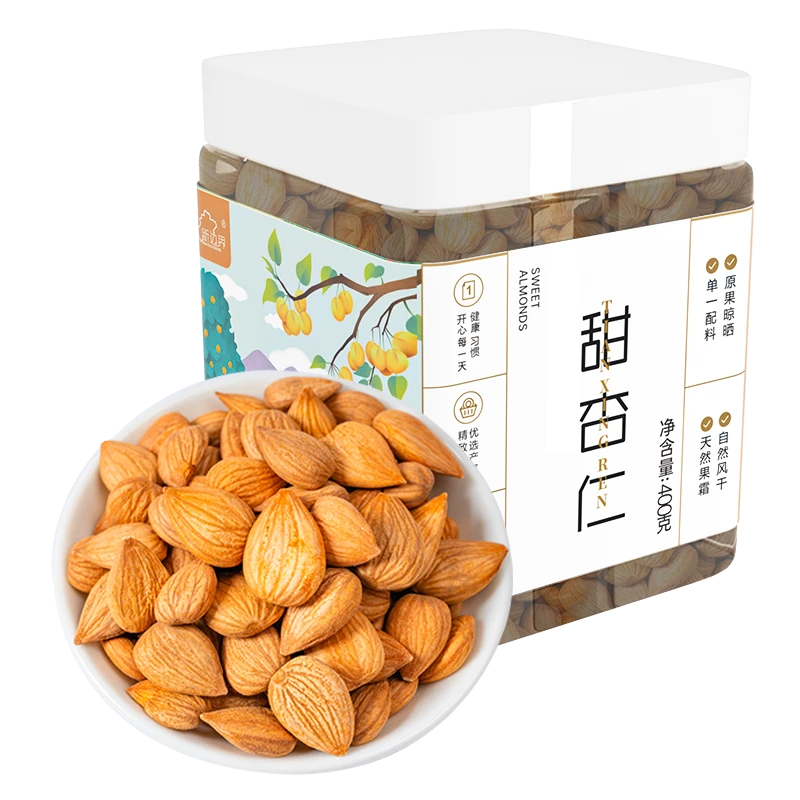 新疆新边界甜杏仁400g配料表只有甜杏仁南杏仁坚果