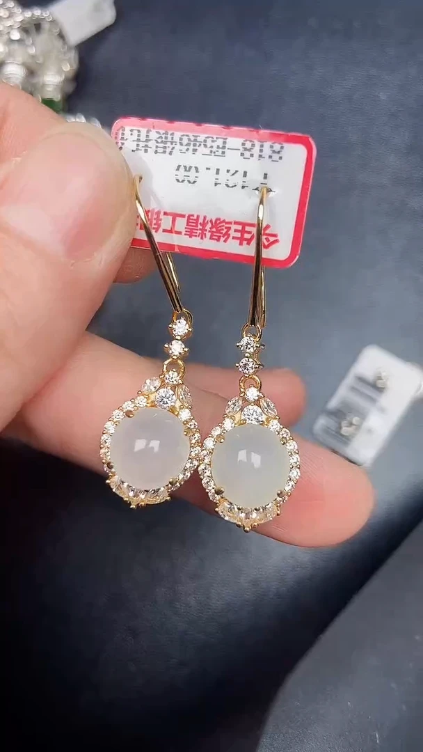 银S925镶嵌戒指翡翠3800