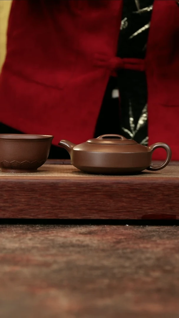 【闪购商品】紫砂茶杯深井底槽清扁石