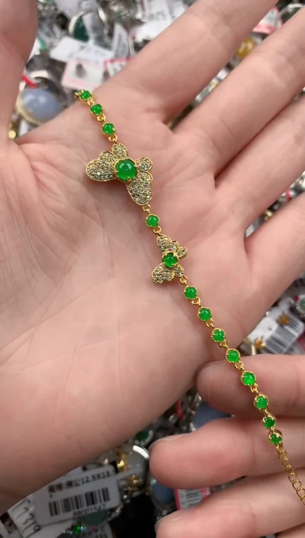 银S925镶嵌戒指翡翠101010---6