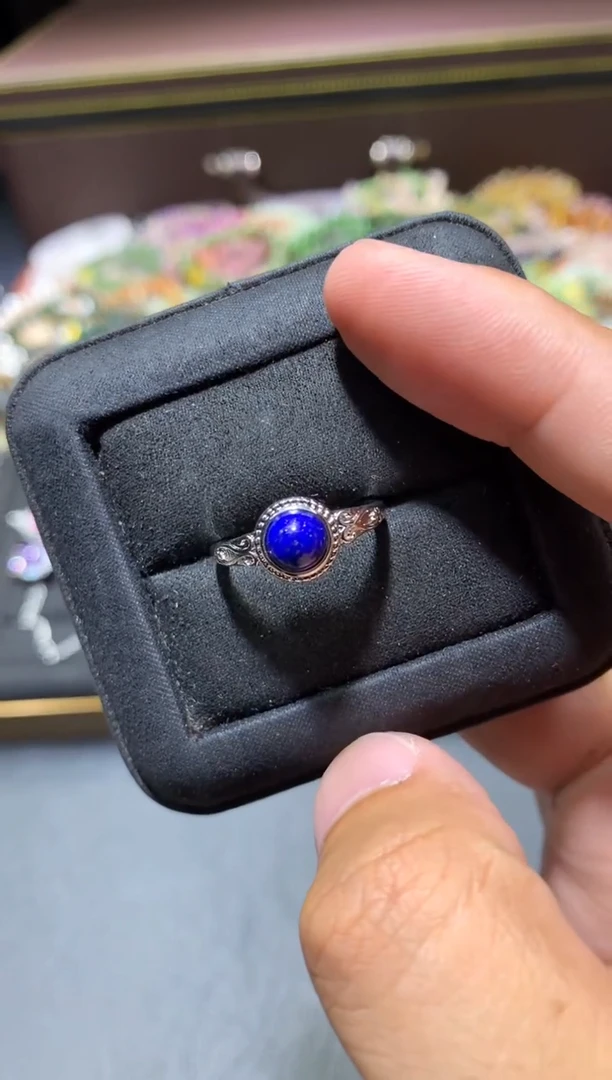 青金石未镶嵌戒指G60【多样性发其一】