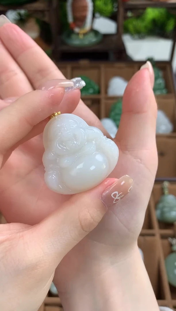 【闪购商品】和田玉颈饰未镶嵌吊坠35mm